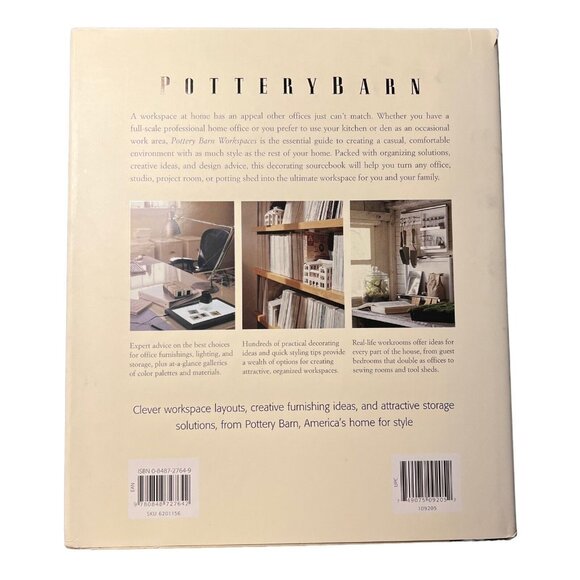 Pottery Barn Work Spaces Design Book 2004 Hardcover Creative Workspaces - Picture 6 of 7
